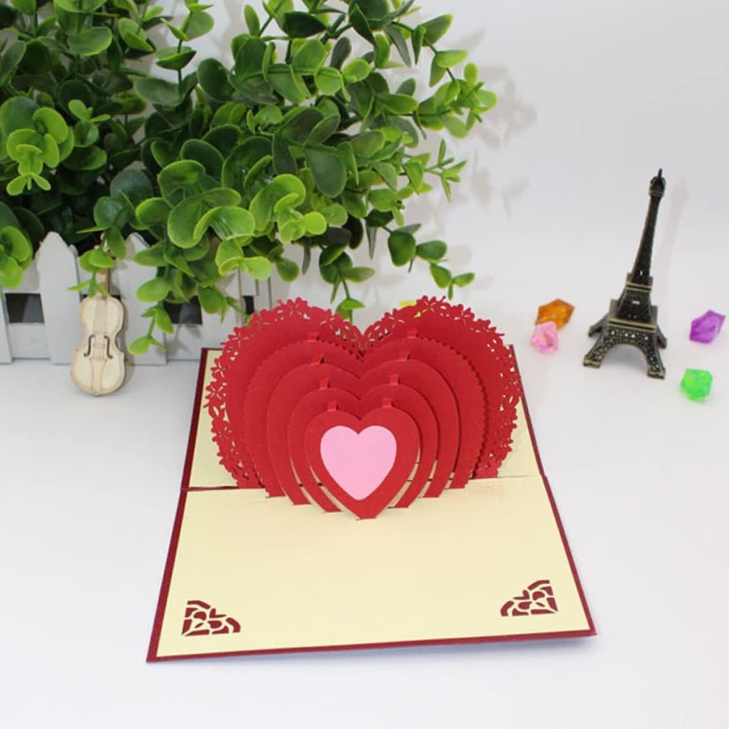 3D -Up Greeting Card (1 Pc): Birthday, Love, Christmas 3D -Up Greeting Card (1 Pc): Birthday, Love, Christmas
